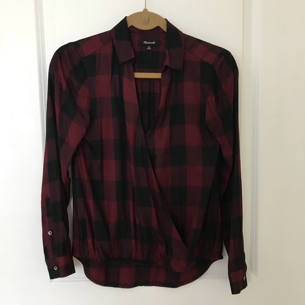 Madewell plaid top